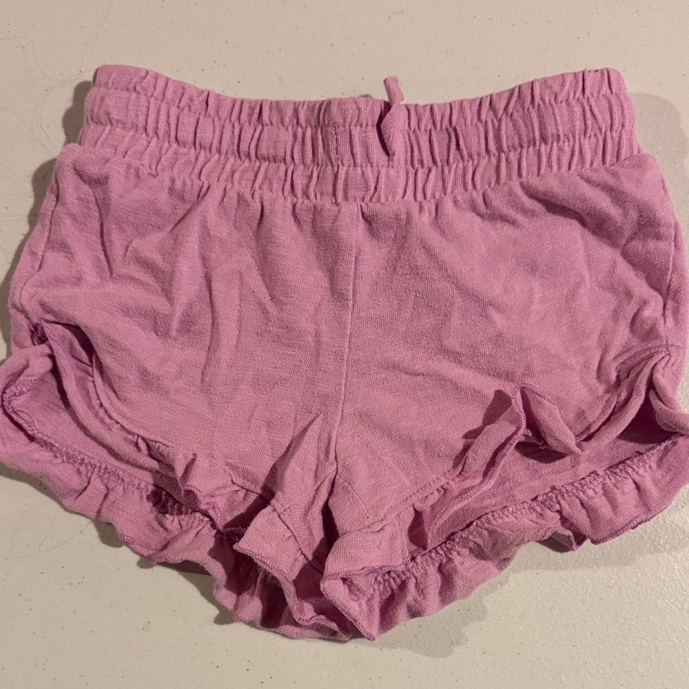 jumping beans Pink Ruffle Hem Elastic Waist Shorts